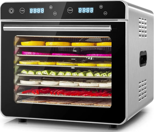 Asciugatrice 24H, 35 a 85 °C, timer, 2 zone di temperatura, acciaio inox, Display LED, Area di Essiccazione 0, 67 ㎡
