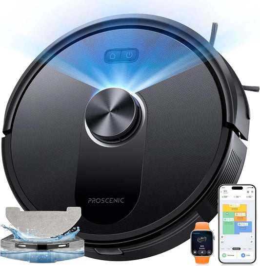 Robot aspirapolvere Q10 200min, Wi-Fi, app, Google Assistant, Alexa e Siri, Robot Pavimenti 10000Pa