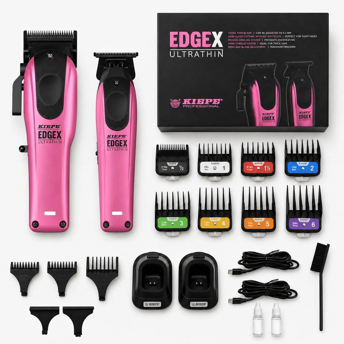 senza fili, Kiepe EDGEX, per Tagliacapelli professionale da uomo, con tagliacapelli Zero Gap T-Blade