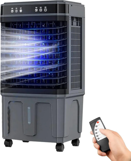 20/30/40L Raffrescatore Evaporativo Portatile, Oscillazione 120°, Raffrescatore Evaporativo con 3 Velocità, Timer 12 Ore e Telecomando per Casa e