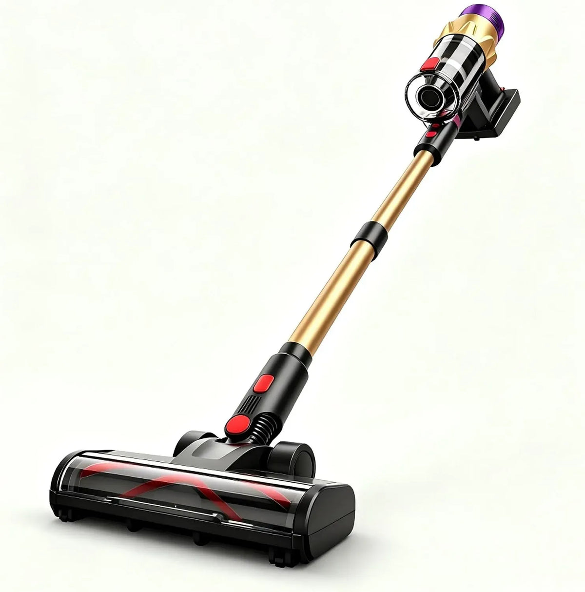 Aspirapolvere, aspiratore elettrico domestico, 25 kPa, Aspirapolvere verticale senza fili e scopa con potenza di aspirazione di 25 kPa