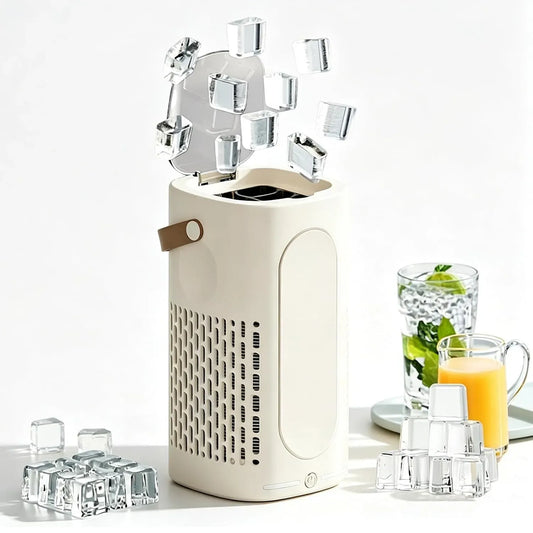 Macchina del ghiaccio, 12 V, portatile, produce 8 cubi in 15-20 minuti