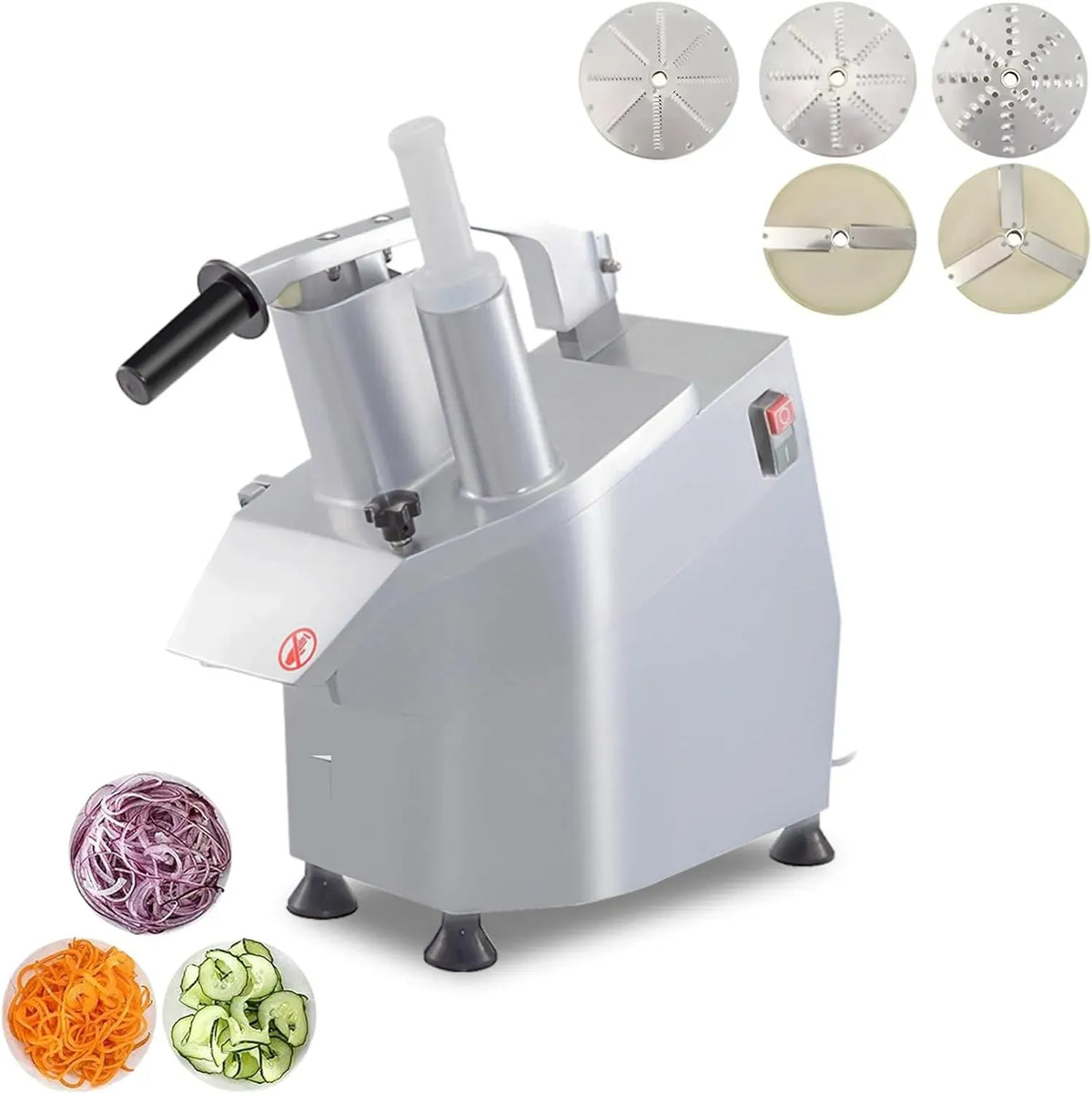 affettatrice, affettatrice per alimenti, 550 W, 300 kg, industriale, professionale, acciaio inox, alluminio