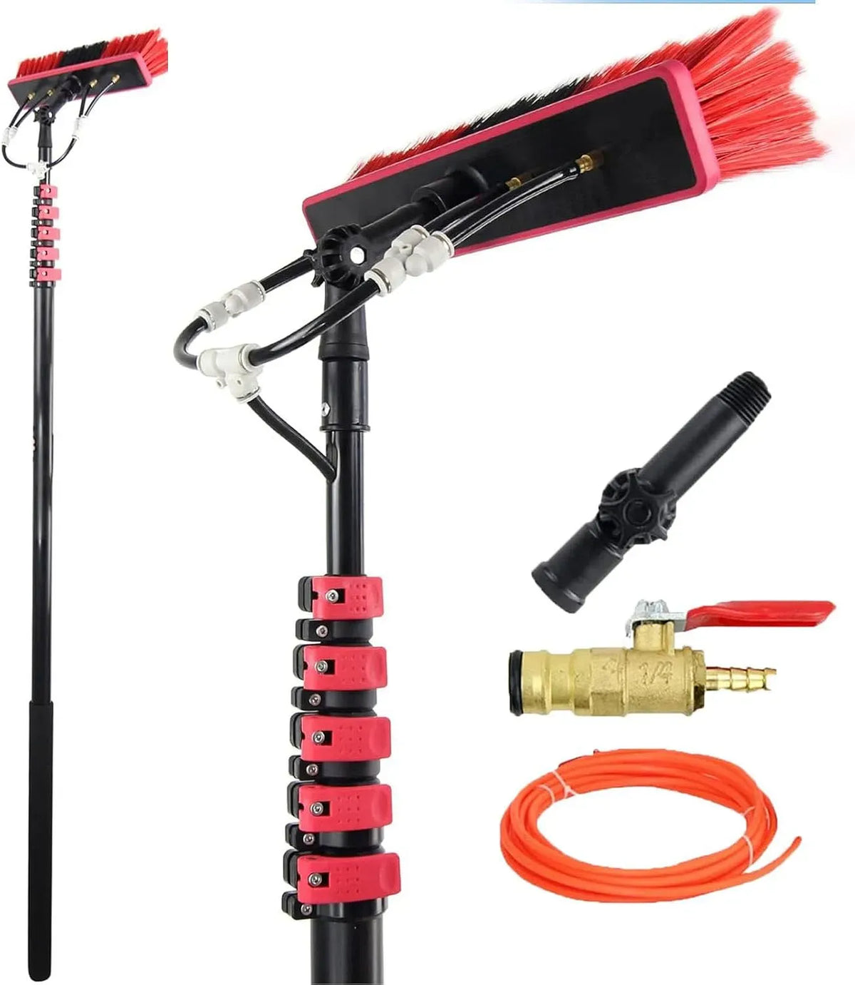spazzola, pulitore, 35 cm, 5,4 m, per pannelli solari