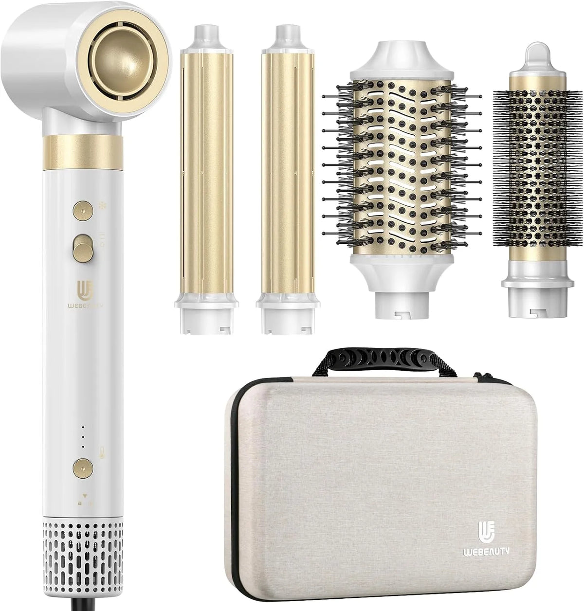 6in1 Spazzola, webeauty, Phon Capelli, Spazzola asciugacapelli Set
