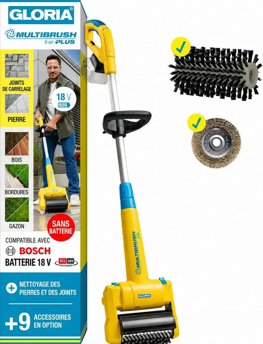 Spazzola, Batteria, GLORIA, Spazzola a Batteria MultiBrush li-on