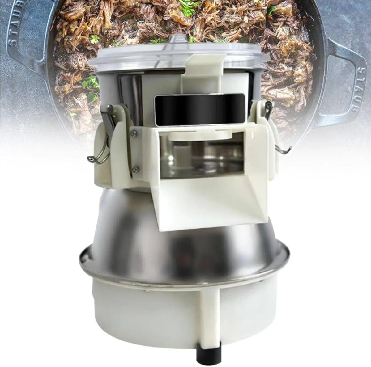 Ideale per Petto di Pollo Cotto e Carne magra, per Tritacarne Elettrico Professionale in Acciaio Inox per Petto di Pollo, dotato di capacità di
