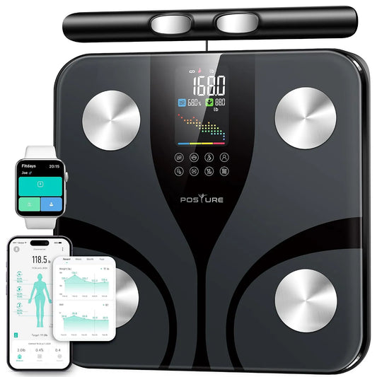 Pesapersone, Bilancia, 180 kg, Bluetooth, display LCD