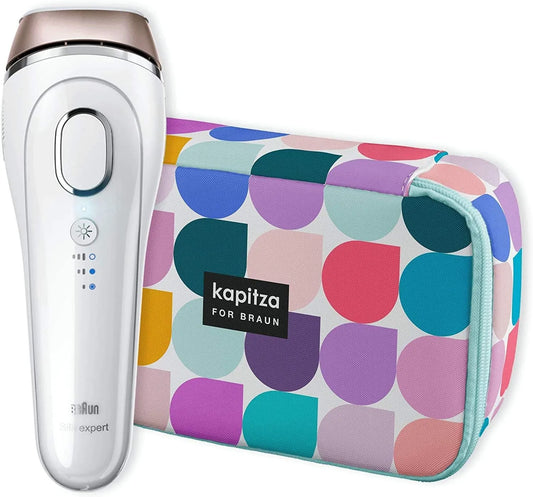Braun BD 5006 epilatore elettrico, bianco, Silk-expert 5 Epilatore e Custodia Kapitza in Edizione Limitata