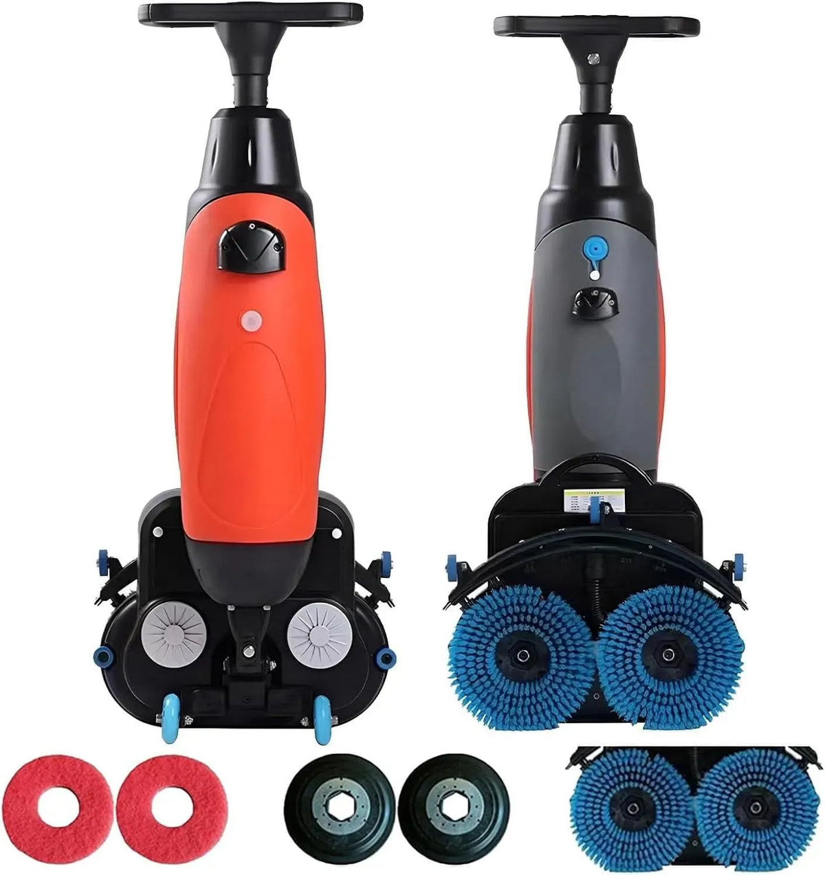 Lavasciuga, 4,5 L, lavatrice/asciugatrice, portatile, professionale, rosso, rotazione a 360°, serbatoi separati da 4,5 l + 7,5 l