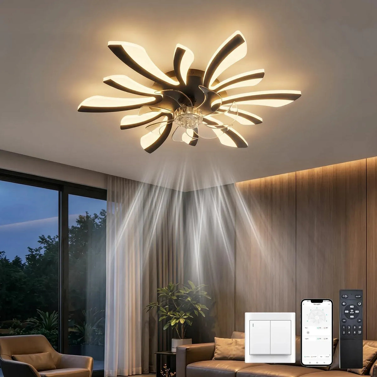 Ventilatore, LJX, nero, ventola per circolazione dell'aria