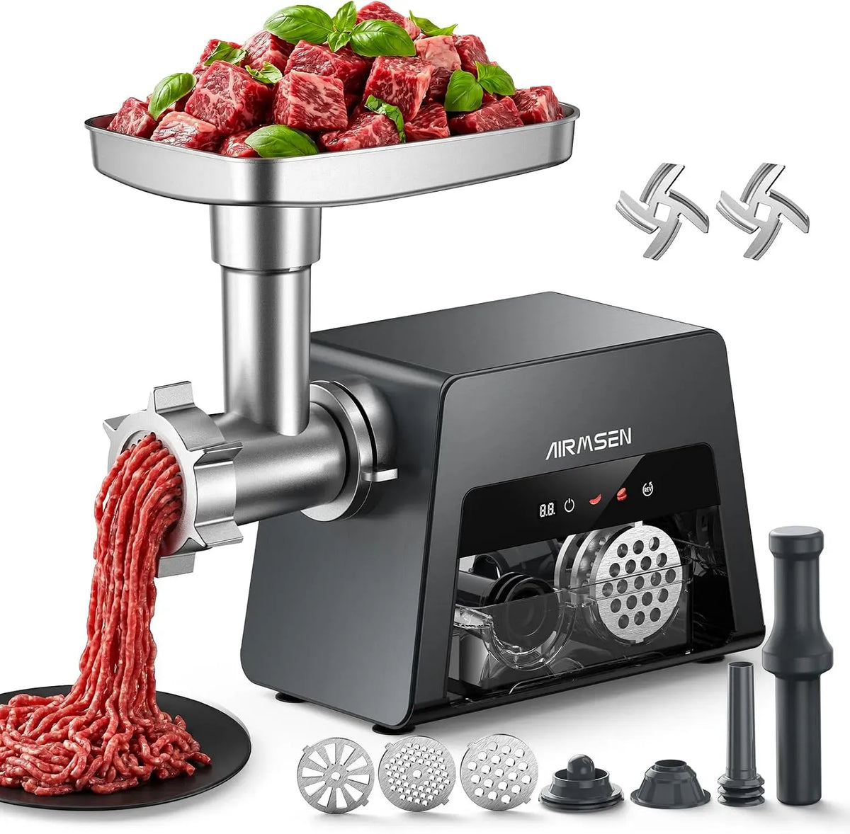 Motore, 2500 W, 3 velocità, alluminio, per Carne, AIRMSEN