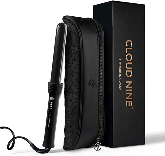 Nero, Cloud Nine Curling Wand Ferro Arricciacapelli per Ricci & Beach Waves