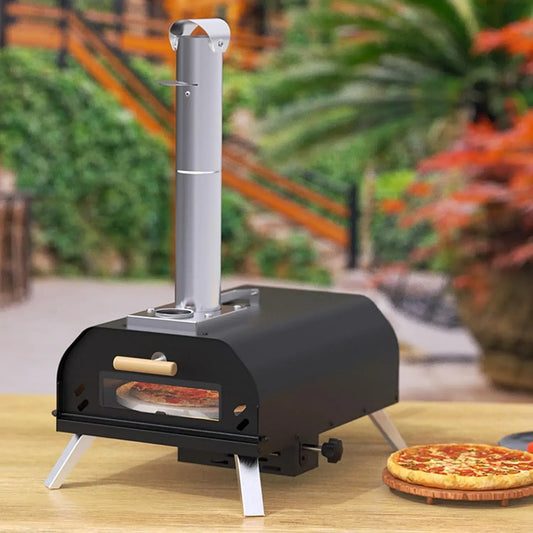 A 360 Griglia, Tavolo, 12 pollici, portatile, pizza, pietra refrattaria, legno, per Pizza Portatile Per Feste