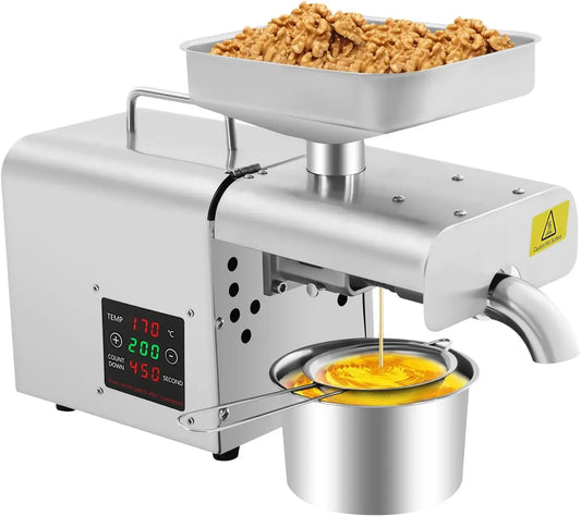 Pressa, mulino, macinatore elettrico, 610 W, acciaio inox, per olio automatica