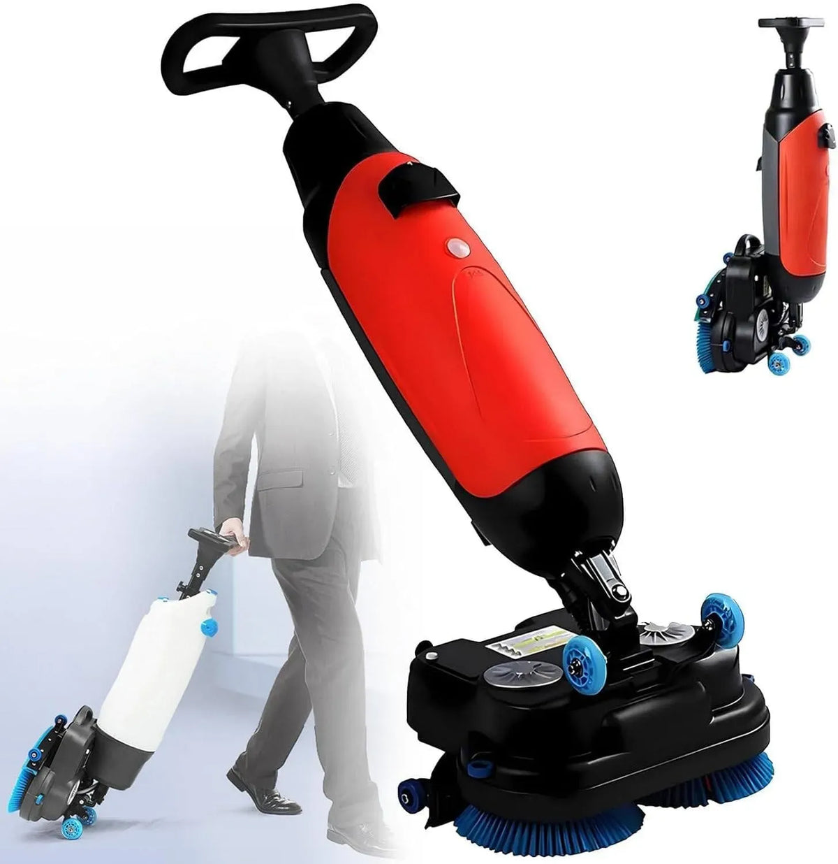 con Larghezza di Pulizia di 43 Cm, Red, 17', 17 pollici