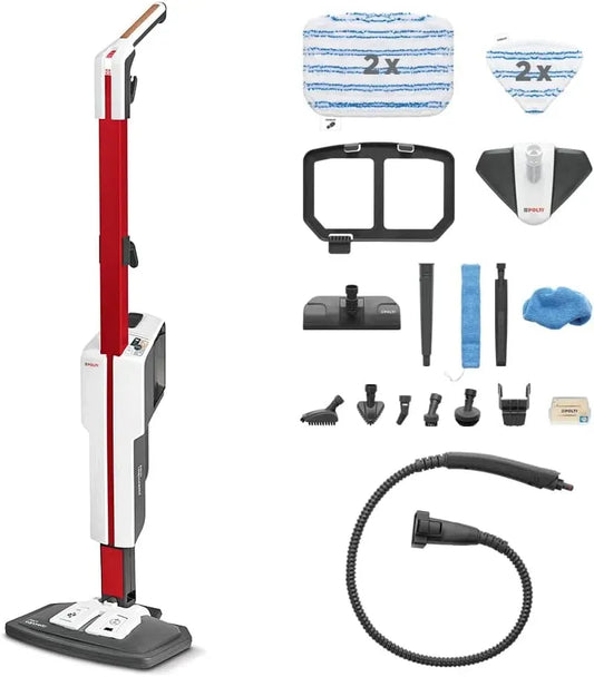 Accessorio per elettrodomestico, 1500 W, Polti SV650, portatile, vapore, bianco, Scopa a Vapore con Pulitore Portatile Integrato, Vaporetto Style