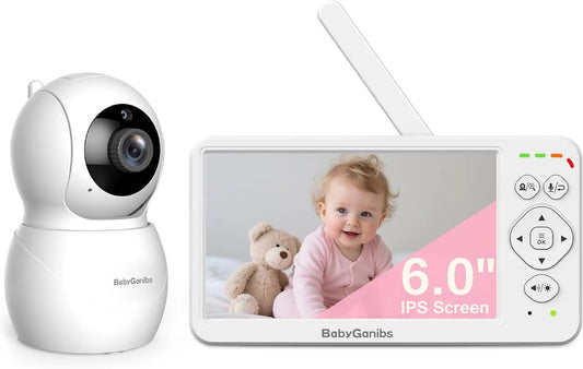 Monitor, Baby, Wi-Fi, 1000 piedi di distanza, 8 ninne nanne, conversazione a 2 vie, modalità ECO