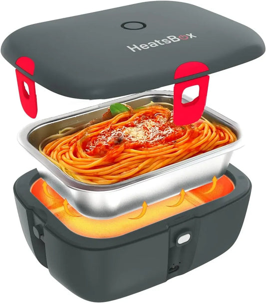 Contenitore, batteria, 100 W, 925 ml, acciaio inox, funzione riscaldante, per il pranzo elettrico