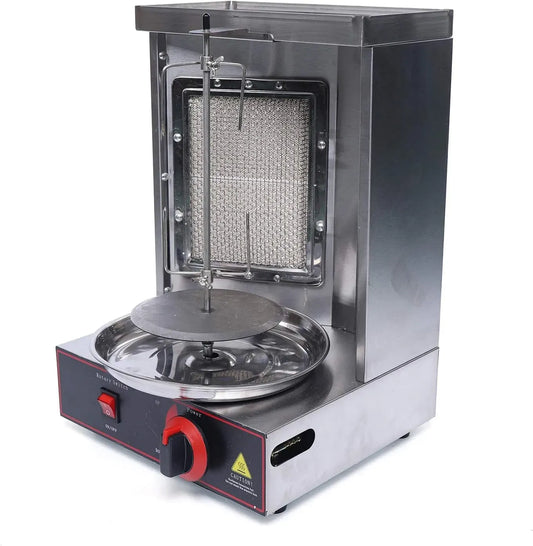 Barbecue, tavolo, barbecue alimentato a gas, 2000 W, 2 zone di temperatura, per campeggio