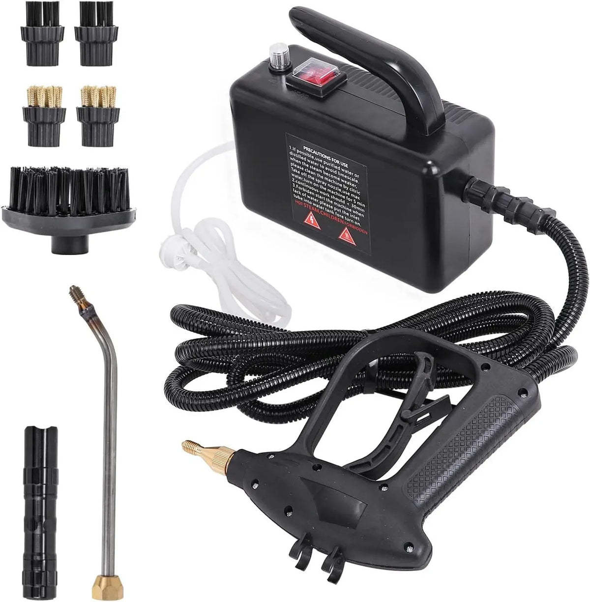 Pulitore a vapore Black-110v, 110 V, portatile, nero