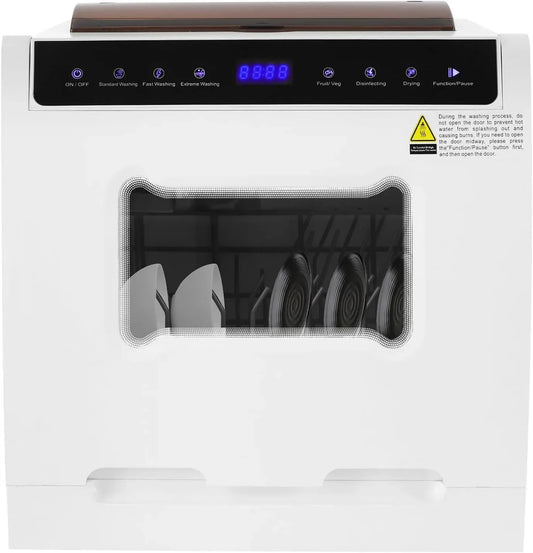 Lavastoviglie, 800 W, appartamenti, macchina lavapiatti, lavastoviglie da tavolo con scatola disinfettante per coltelli