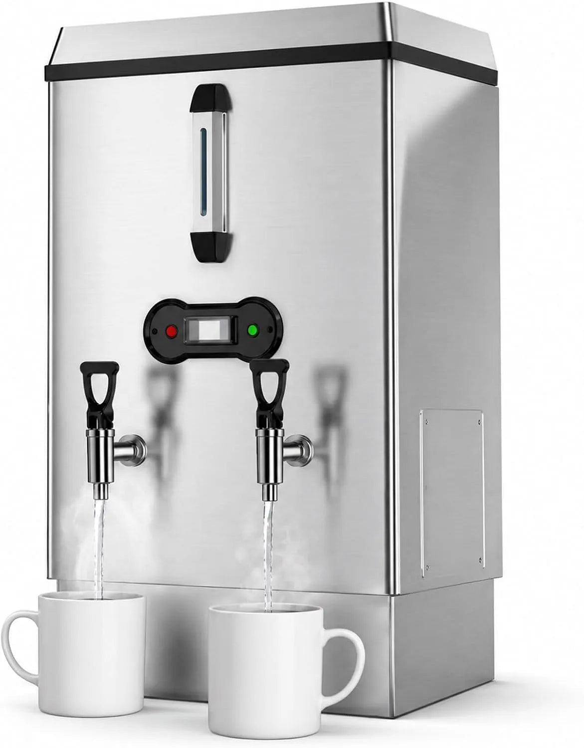 Bollitore elettrico, 380 V, ampio serbatoio, professionale, acciaio inox, Distributore d'Acqua A Ricarica Automatica con 2 Rubinetti