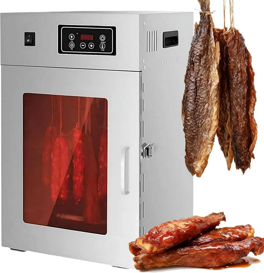 Asciugatrice, 7.5 kg, 30 a 90 °C, Essicatore, acciaio inox, 14 Ganci, Controllo della Temperatura da 30-90℃, Alimenti da 7