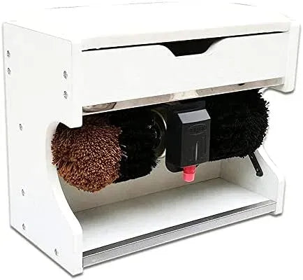 Lucidascarpe, macchina elettrica lustrascarpe, legno, per Uso Domestico
