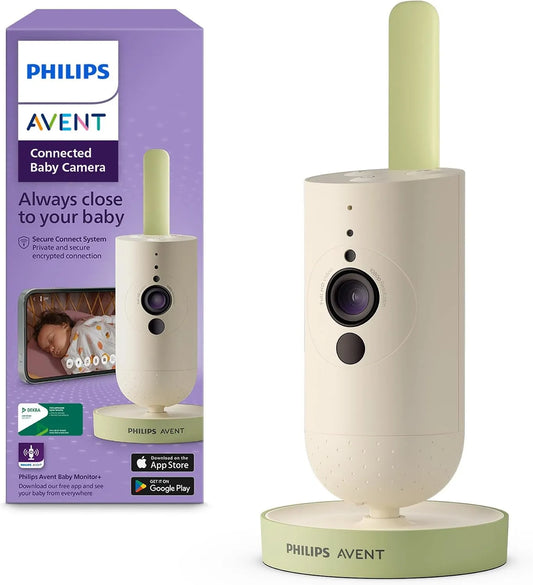Philips SCD643/26 visione notturna, crittografia sicura e riservata, per Avent Connected Baby Camera, zoom x2, con app, audio, VOX