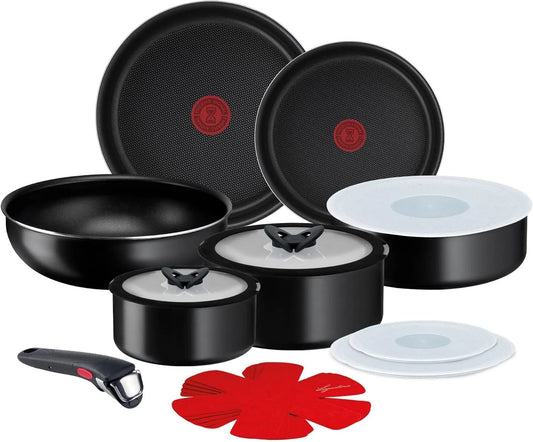 Set Pentole, Lagostina Ingenio Essential Plus, 17 Pezzi, Alluminio