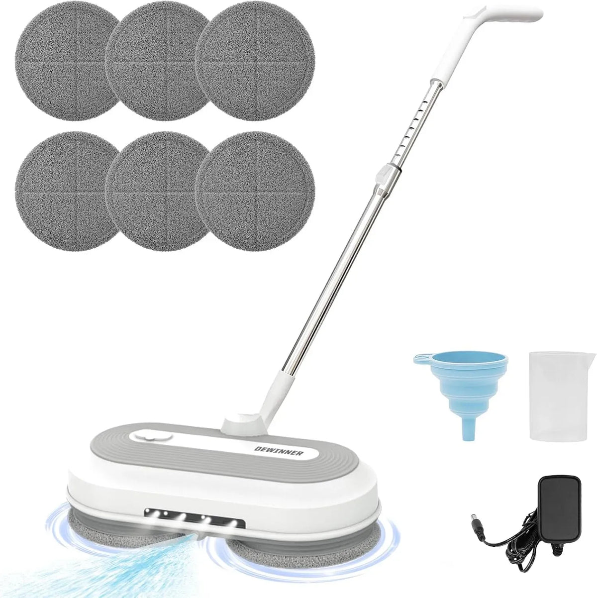 300MLSerbatoio Mocio Elettrico Cordless, Faro LED