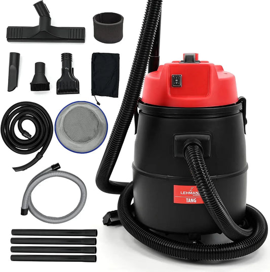 Aspirapolvere, 30 L, 1400 W, LEHMANN 4-in-1, aspiratore elettrico domestico, Aspirapolvere per Piscina con Set di Ugelli