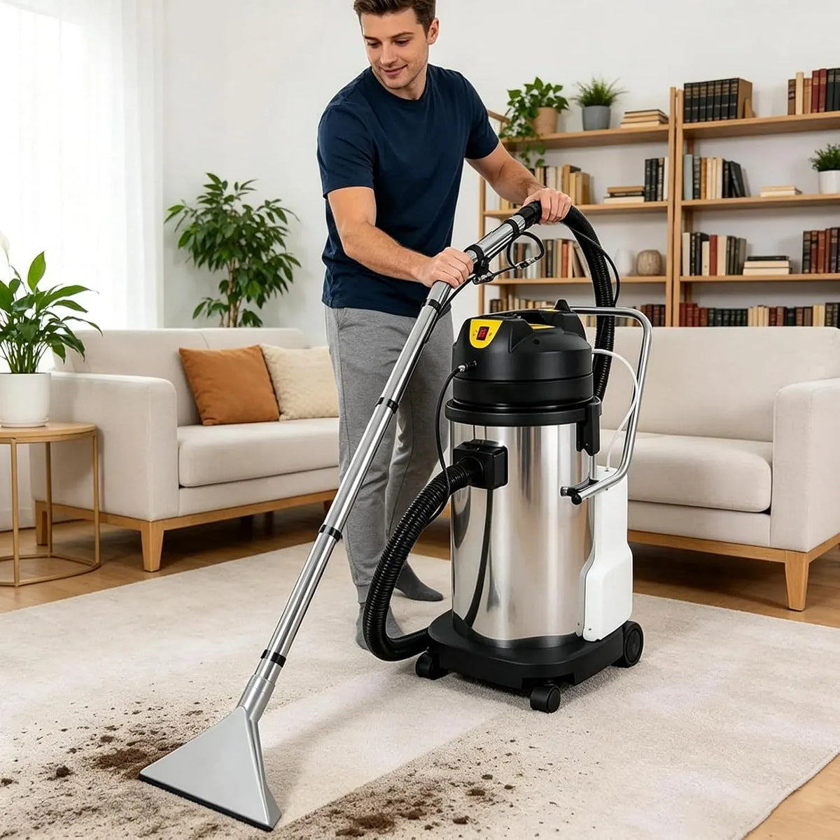 Aspirapolvere, 80 L, Lavatappeti, aspiratore elettrico domestico, Aspirapolvere Lava Tappeti e Divani 80L