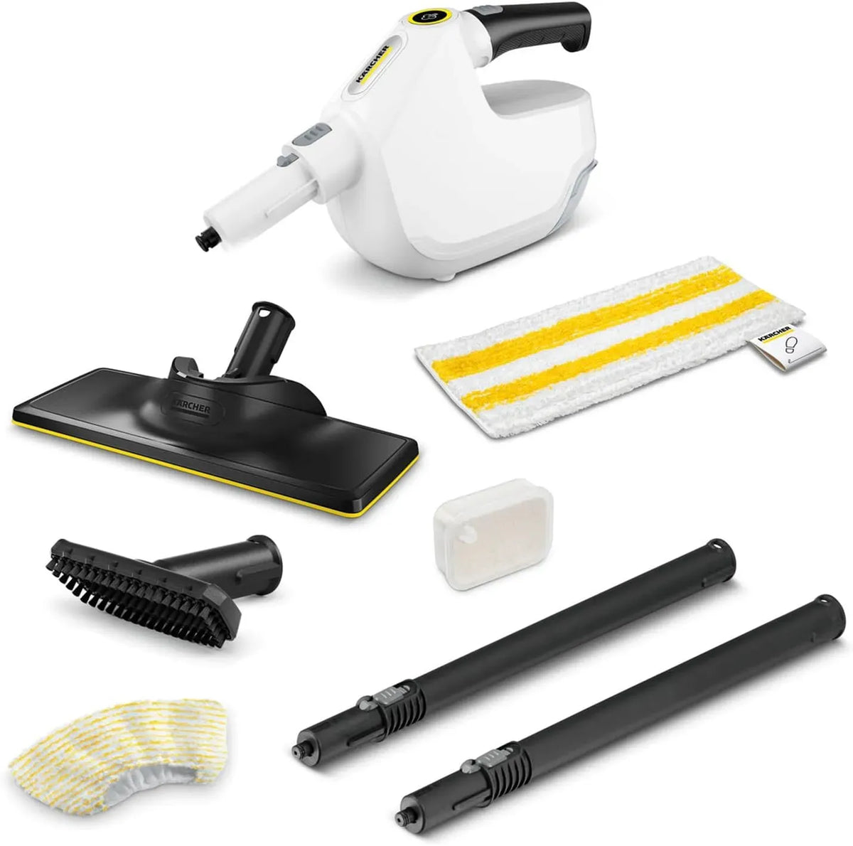 Kärcher SC 1 30s Pulitore a vapore, ampio serbatoio, rimuove fino al 99,99% di germi e batteri, Potenza superficiale: 30 m², 1.300 W