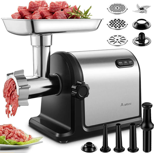 3-In-1 motore, 3000 W, professionale, acciaio inox, per Insaccati. Calibro 12 e motore, Tritacarne