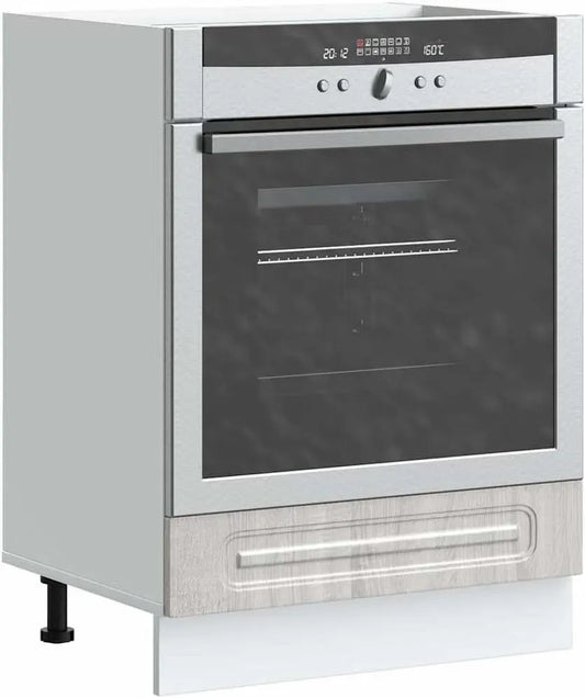 Forno a microonde, 60 x 46 x 81,5 cm, microonde da cucina, Armadietto da cucina in legno Sonoma