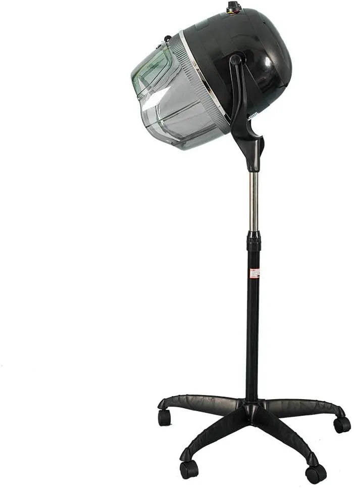 Altezza e Temperatura Regolabili, per Casco Professionale per Asciugacapelli dotato di Ruote, Caschi per Asciugatura con Timer per Parrucchieri, Nero