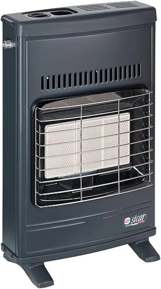 42T Eco colore grigio, Stufa infrarossi metano ventilata Sicar mod