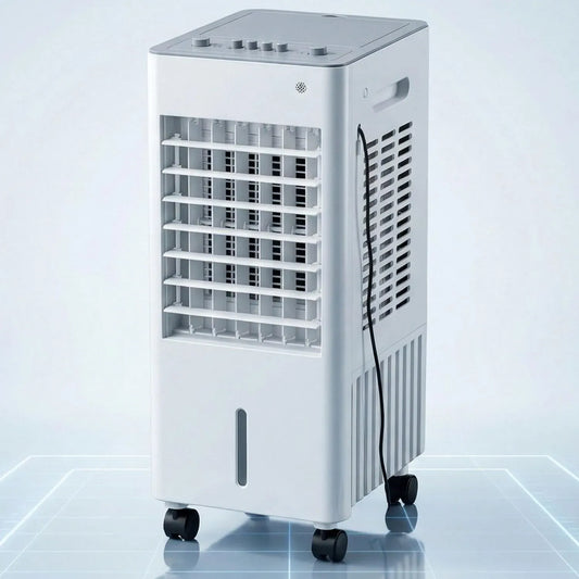 Ventilatore, 10 L, portatile, timer, 3 velocità, oscillazione