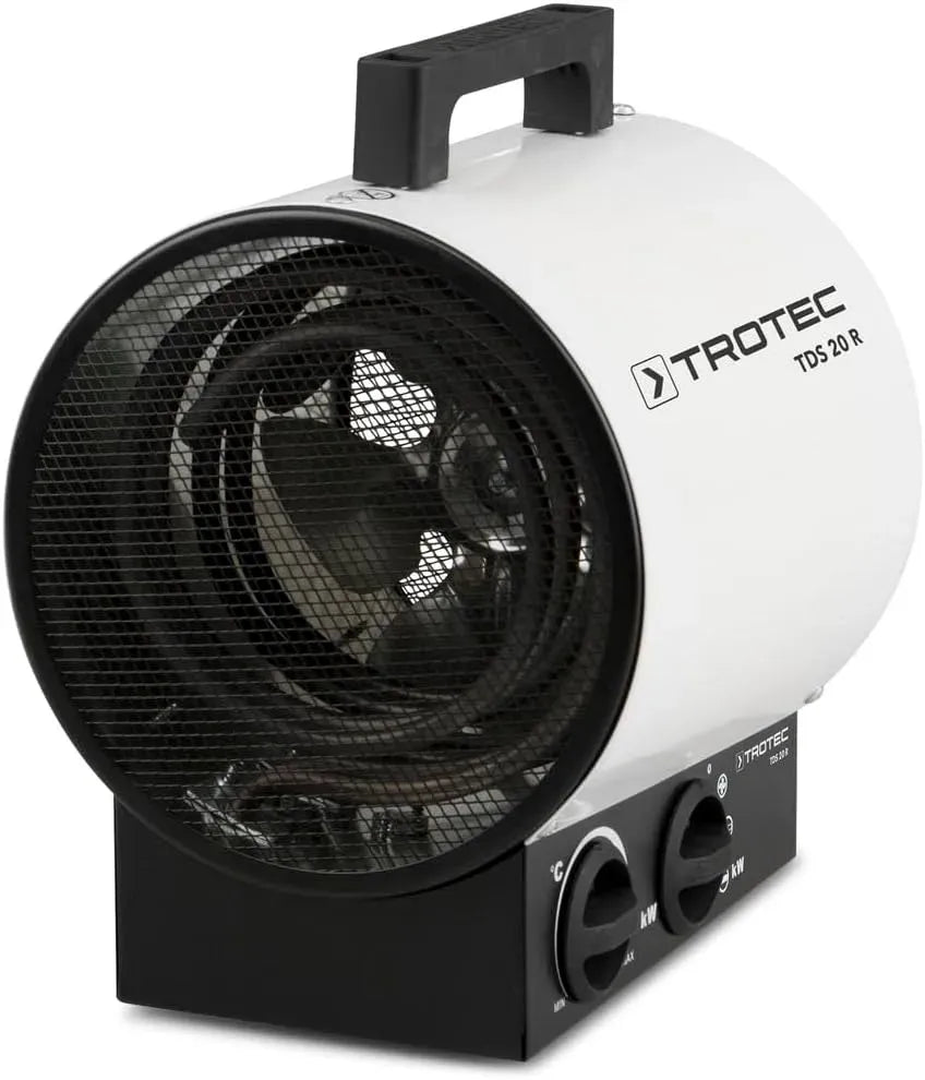 Ventilatore, TROTEC TDS TDS 20, ventola per circolazione dell'aria, 20 R Termoventilatore elettrico 3 kW con termostato