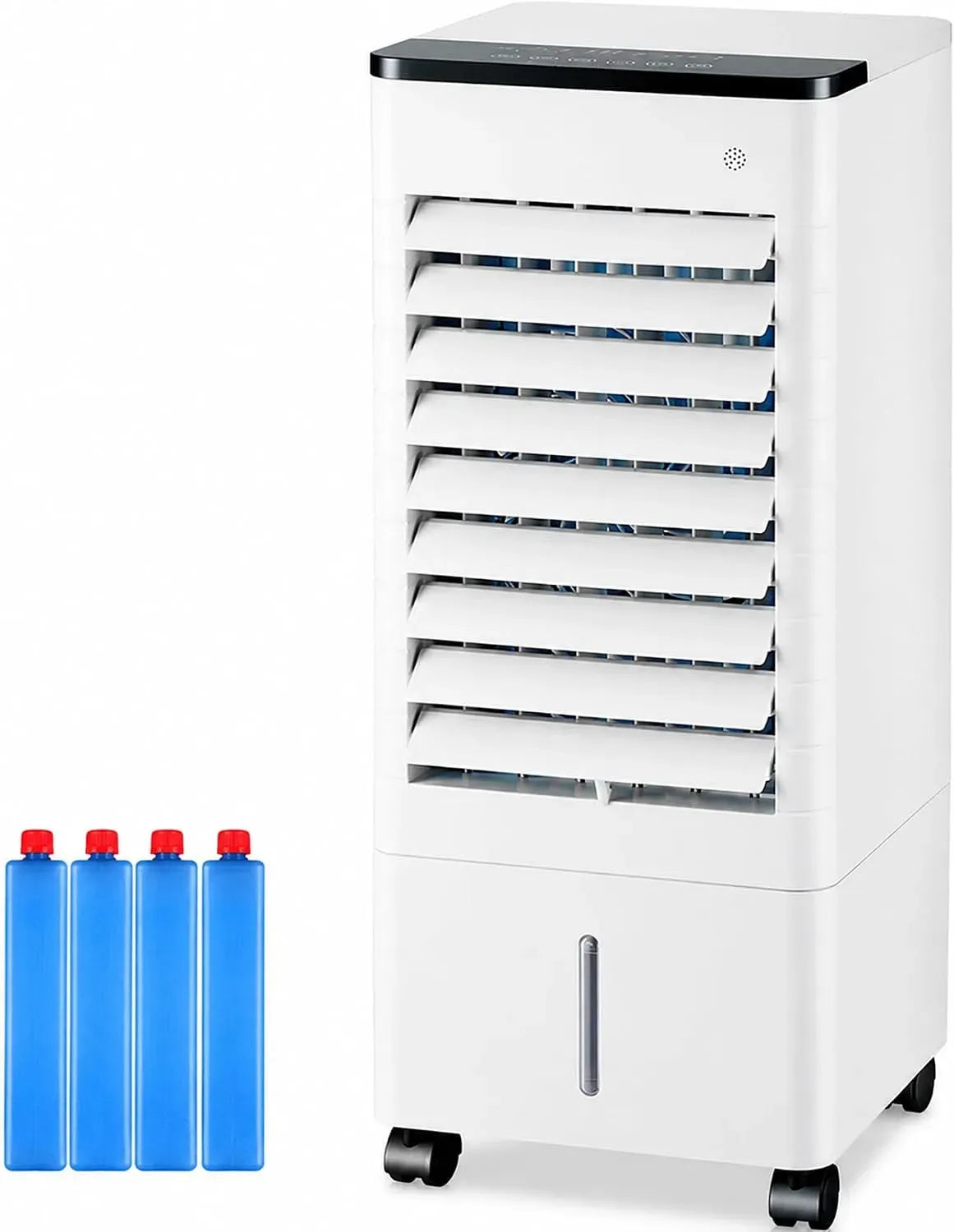per Camera, per Cucina e Casa, Telecomando, Raffrescatore Evaporativo Portatile dotato di Serbatoio 9L, Swamp Cooler a Risparmio Energetico 75W, 3