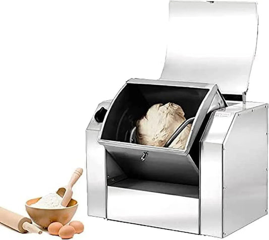 Macchina per Impastare, 1500 W, 5 KG, timer, pizza, professionale, ristoranti, acciaio inox, Impastatrice