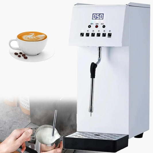 Montalatte, 6 L, cappuccinatore, vapore, professionale, riscaldamento rapido e display a LED, macchina per schiumare il caffè da 6 litri