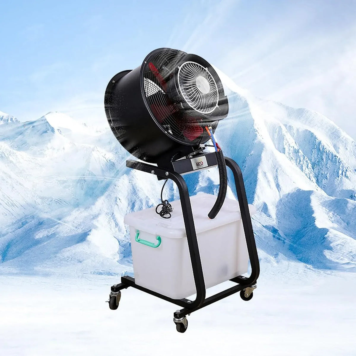 Ventilatore, 50 L, industriale, ampio serbatoio