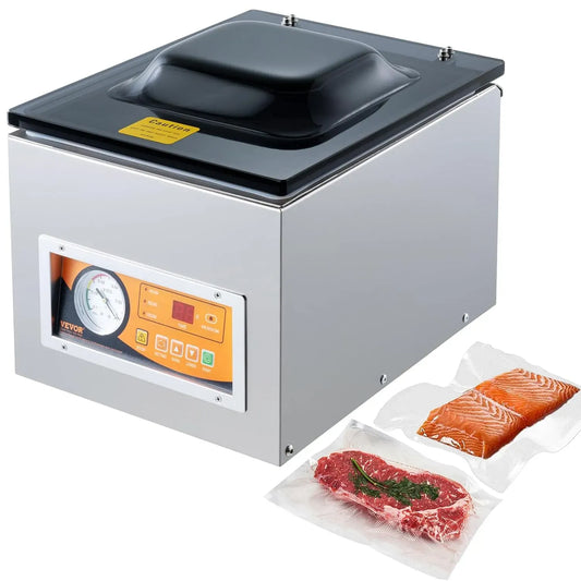 VEVOR macchina per sottovuoto alimentare, 260 W, 260 mm, professionale, per uso commerciale per alimenti umidi