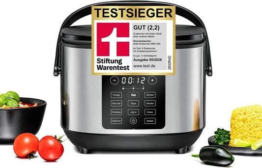 Rommelsbacher MRK 650 cuociriso, cuociriso elettrico, 12 programmi, effetto 3D, funzione riscaldante, per 10 porzioni di riso