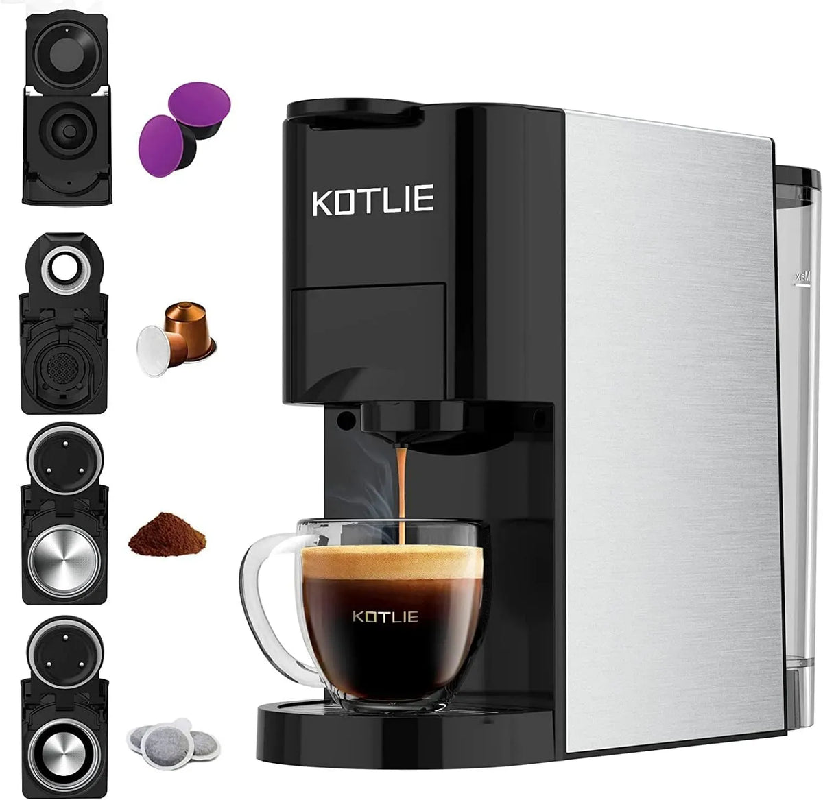 Nespresso AC-513K Macchina da caffè, 19 Bar, 800 ML, 44mm