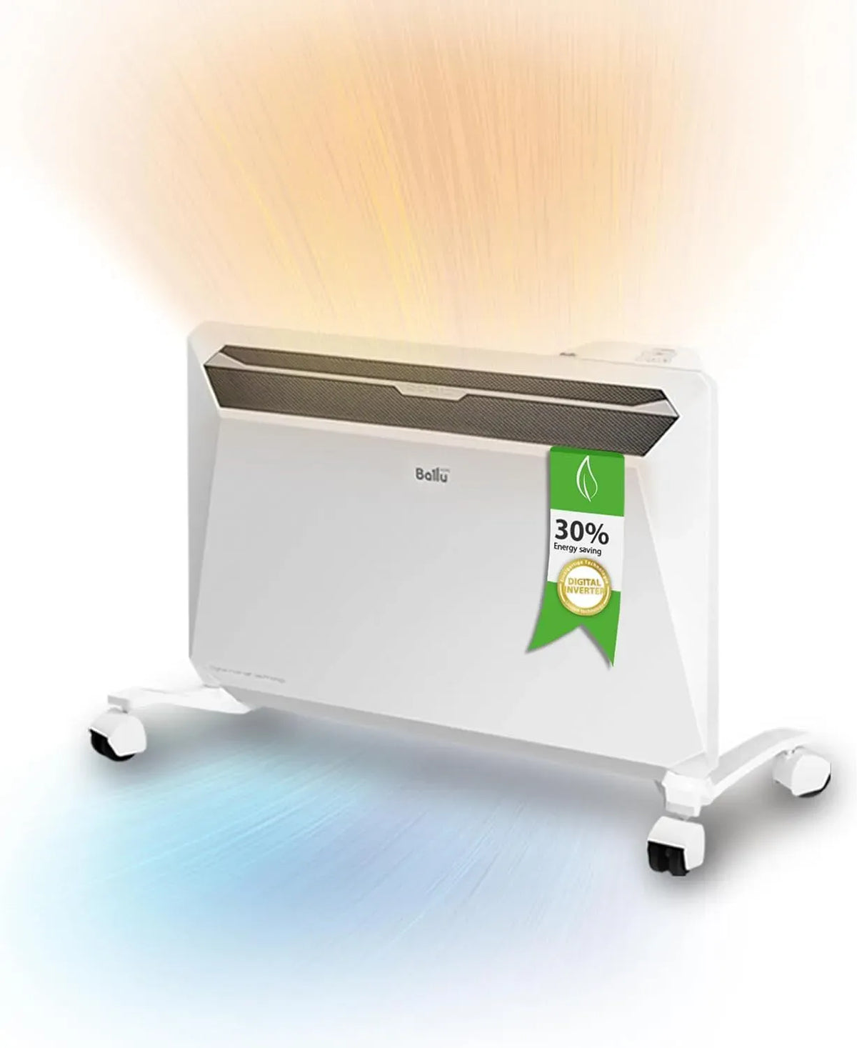 Riscaldatore, 2200 W, Wi-Fi, Inverter, funzione riscaldante, bianco