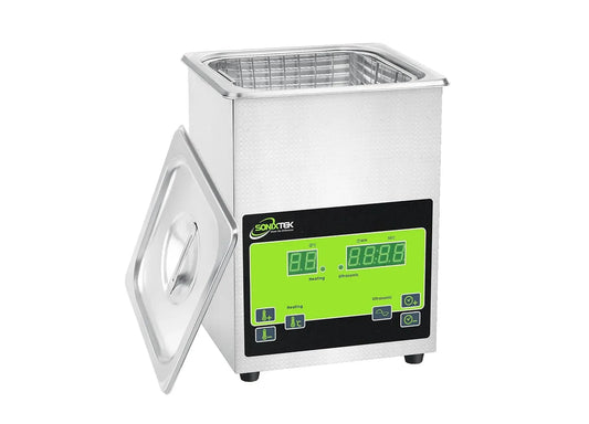 Riscaldatore, Pulitore, vasca per pulizia a ultrasuoni, 2 L, 60 W, 100 W, industriale, professionale, acciaio inox, funzione riscaldante